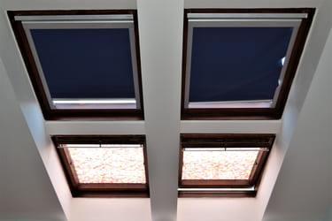 Dachfenster Verdunkelung mit Innenrollos