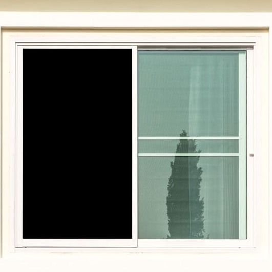 Fenster Verdunkelung mit schwarzer Folie